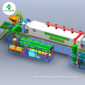 Continuous pyrolysis plant for fuel oil extraction from tire powder